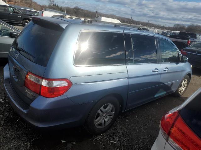 5FNRL38425B069675 - 2005 HONDA ODYSSEY EX BLUE photo 3