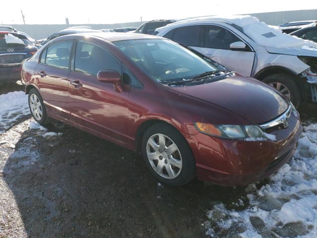 1HGFA16598L005984 - 2008 HONDA CIVIC LX RED photo 4