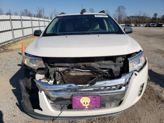 2FMDK3GC0DBB00368 - 2013 FORD EDGE SE WHITE photo 5