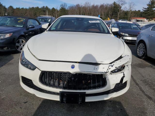 ZAM57RTA4H1223881 - 2017 MASERATI GHIBLI S WHITE photo 5