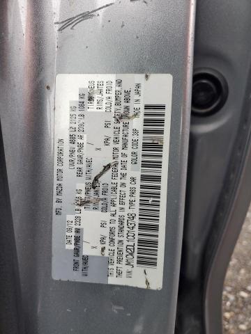 JM1CW2DL1C0143748 - 2012 MAZDA 5 SILVER photo 13