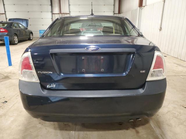 3FAHP07Z48R187652 - 2008 FORD FUSION SE BLUE photo 6