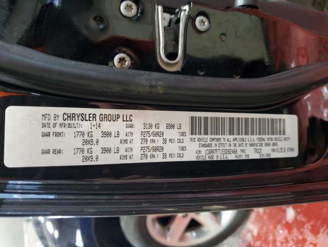 1C6RR7FT1ES262460 - 2014 RAM 1500 ST BLACK photo 12