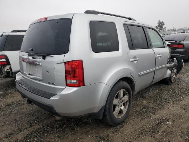 5FNYF4H60AB013514 - 2010 HONDA PILOT EXL SILVER photo 3