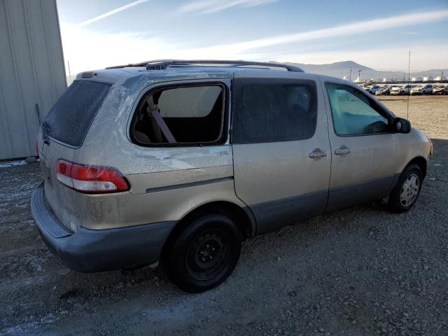 4T3ZF13C22U462950 - 2002 TOYOTA SIENNA LE BEIGE photo 3