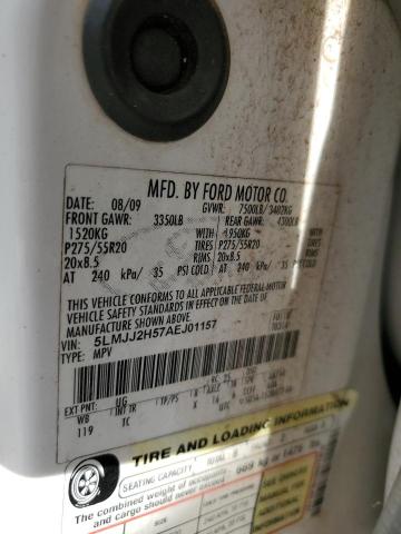 5LMJJ2H57AEJ01157 - 2010 LINCOLN NAVIGATOR 白色 照片 13