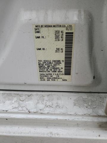 1N4AL3AP9DC214259 - 2013 NISSAN ALTIMA 2.5 白色 照片 12