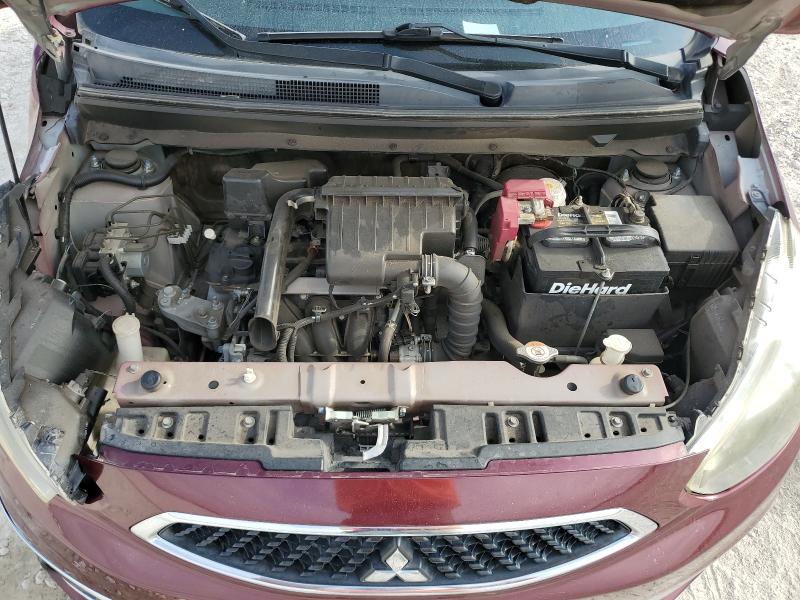 ML32A3HJ6JH001647 - 2018 MITSUBISHI MIRAGE ES MAROON photo 12