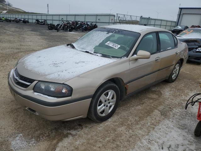 2G1WF55E429265614 - 2002 CHEVROLET IMPALA TAN photo 1