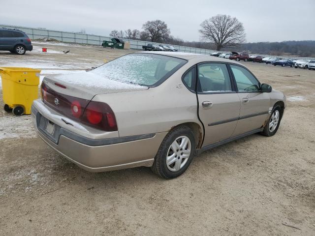 2G1WF55E429265614 - 2002 CHEVROLET IMPALA TAN photo 3