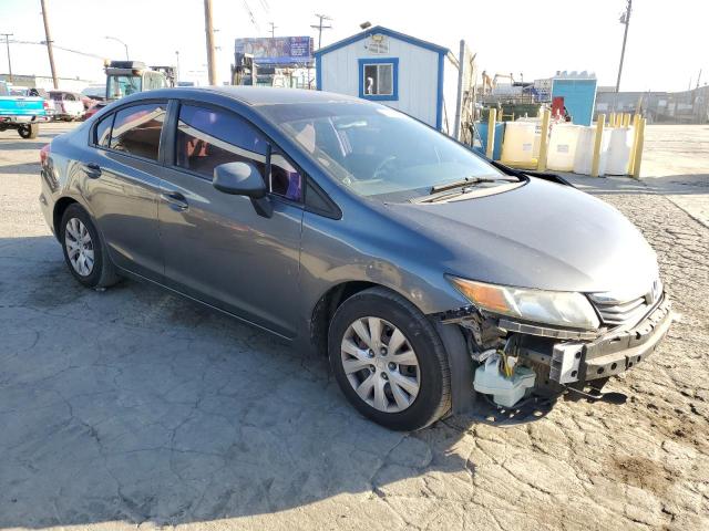 19XFB2F50CE346984 - 2012 HONDA CIVIC LX GRAY photo 4