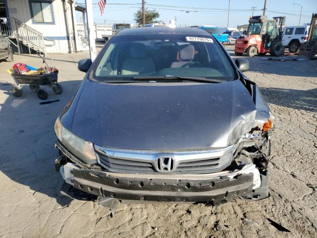 19XFB2F50CE346984 - 2012 HONDA CIVIC LX GRAY photo 5