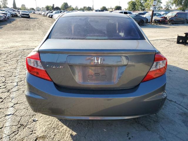 19XFB2F50CE346984 - 2012 HONDA CIVIC LX GRAY photo 6