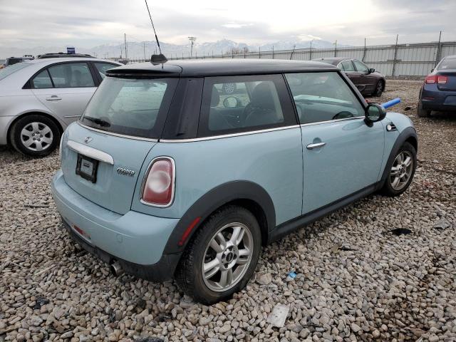 WMWSU3C57DT373821 - 2013 MINI COOPER BLUE photo 3