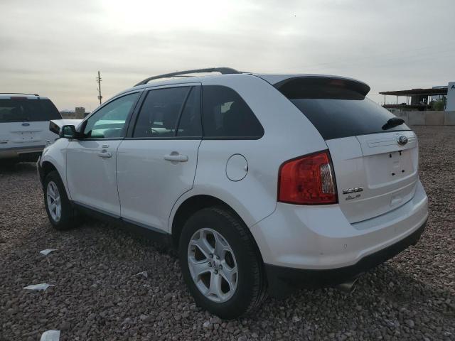 2FMDK4JC5EBA88640 - 2014 FORD EDGE SEL WHITE photo 2