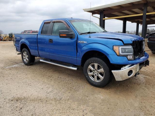 1FTFX1EFXDFC25229 - 2013 FORD F150 SUPER CAB BLUE photo 4