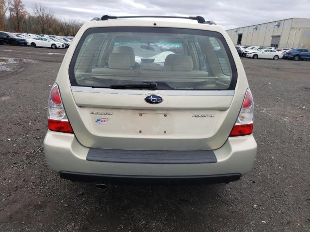 JF1SG63656H734026 - 2006 SUBARU FORESTER 2.5X BEIGE photo 6