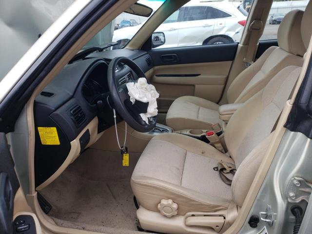 JF1SG63656H734026 - 2006 SUBARU FORESTER 2.5X BEIGE photo 7