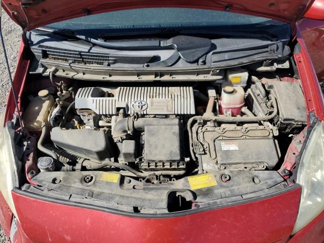 JTDKN3DU3E1742533 - 2014 TOYOTA PRIUS RED photo 11