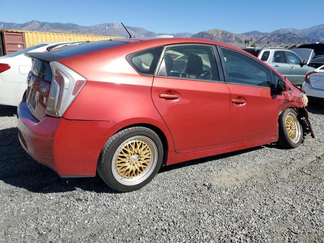 JTDKN3DU3E1742533 - 2014 TOYOTA PRIUS RED photo 3