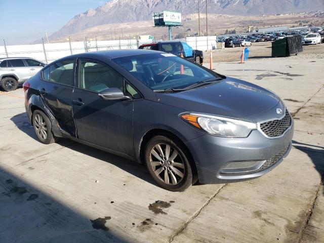 KNAFX4A61E5146303 - 2014 KIA FORTE LX CHARCOAL photo 4