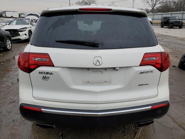 2HNYD2H25AH522137 - 2010 ACURA MDX WHITE photo 6