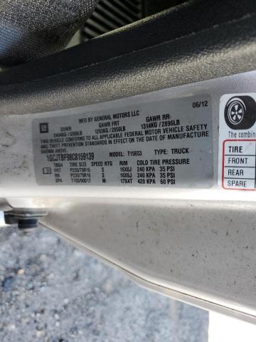 1GCJTBF98C8159139 - 2012 CHEVROLET COLORADO Silber Foto 12