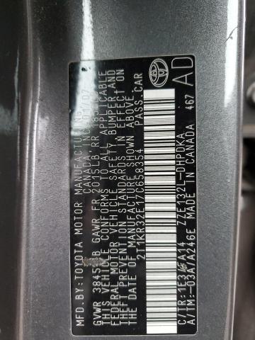 2T1KR32E17C658354 - 2007 TOYOTA COROLLA MA XR GRAY photo 12