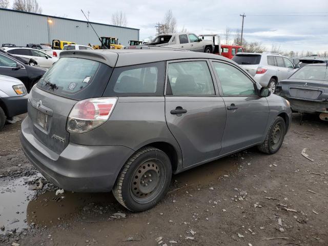 2T1KR32E17C658354 - 2007 TOYOTA COROLLA MA XR GRAY photo 3