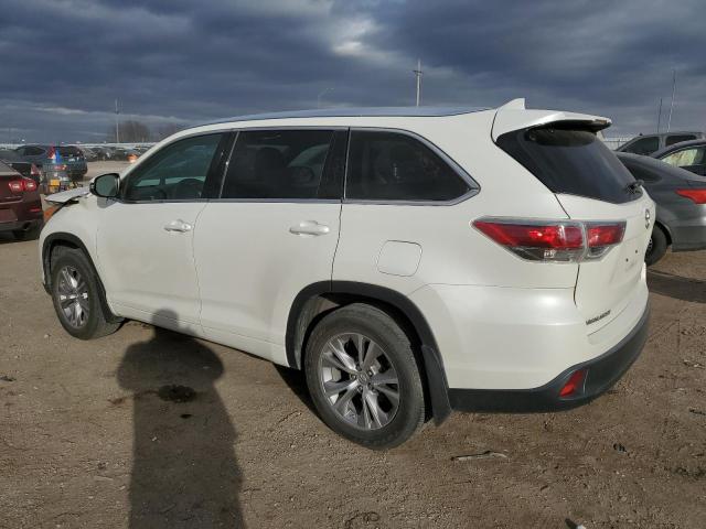 5TDJKRFH2ES062083 - 2014 TOYOTA HIGHLANDER XLE 白色 照片 2