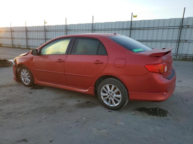 1NXBU40E69Z104123 - 2009 TOYOTA COROLLA BASE Rouge photo 2