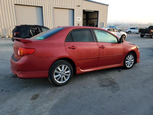 1NXBU40E69Z104123 - 2009 TOYOTA COROLLA BASE Rouge photo 3