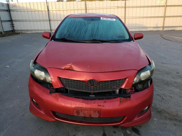 1NXBU40E69Z104123 - 2009 TOYOTA COROLLA BASE Rouge photo 5