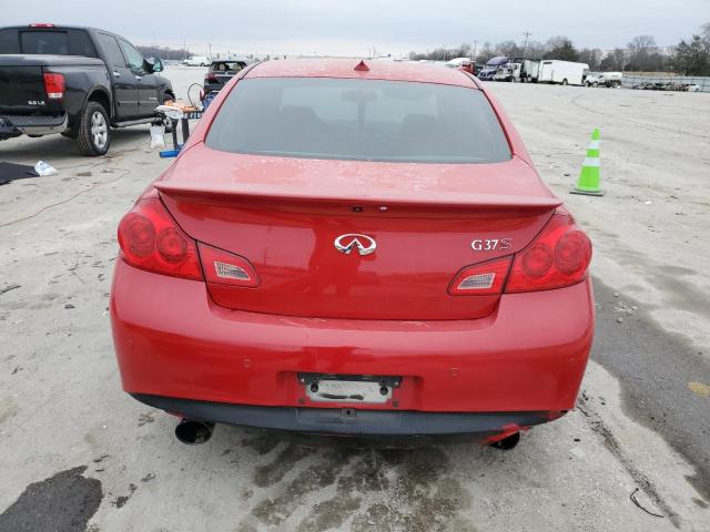 JN1CV6AP1DM300001 - 2013 INFINITI G37 BASE RED photo 6