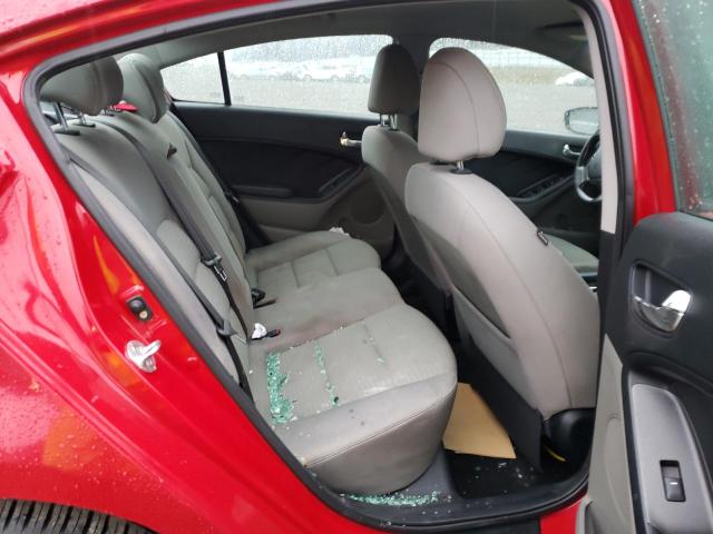 KNAFX4A61E5056925 - 2014 KIA FORTE LX RED photo 10