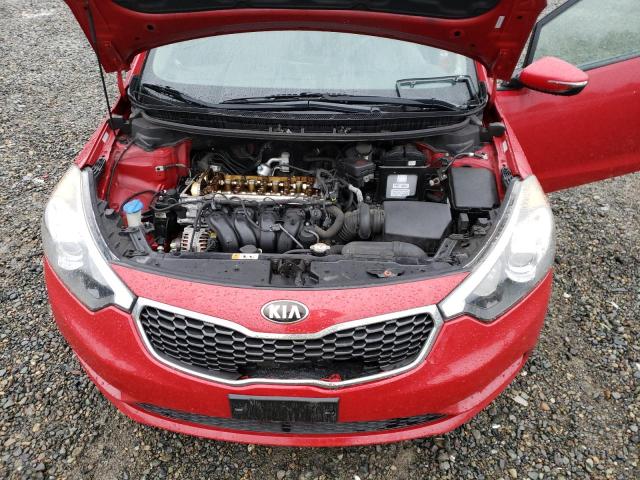 KNAFX4A61E5056925 - 2014 KIA FORTE LX RED photo 11