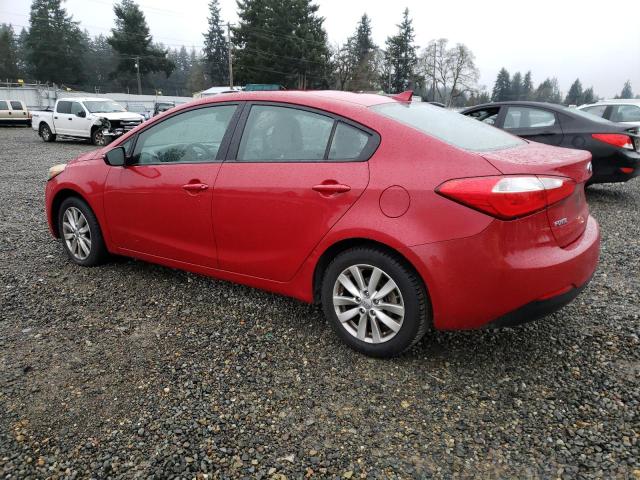 KNAFX4A61E5056925 - 2014 KIA FORTE LX RED photo 2