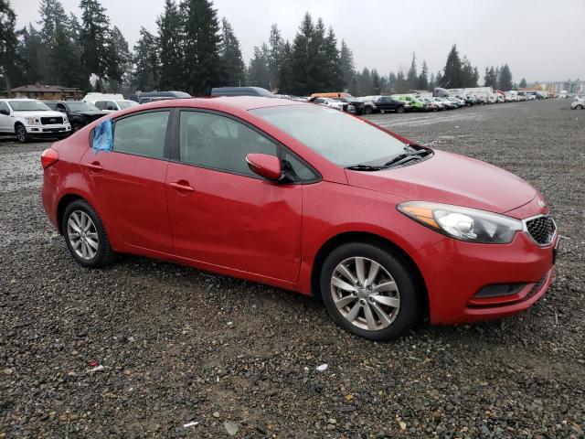 KNAFX4A61E5056925 - 2014 KIA FORTE LX RED photo 4