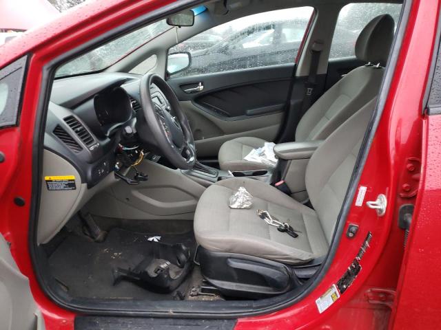 KNAFX4A61E5056925 - 2014 KIA FORTE LX RED photo 7