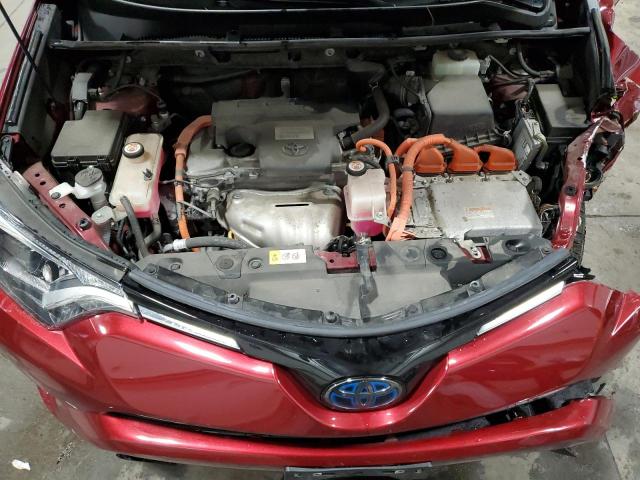 JTMRJREV6JD189793 - 2018 TOYOTA RAV4 HV LE RED photo 11