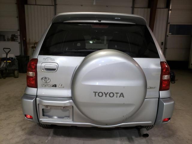 JTEHD20V050039401 - 2005 TOYOTA RAV4 SILVER photo 6