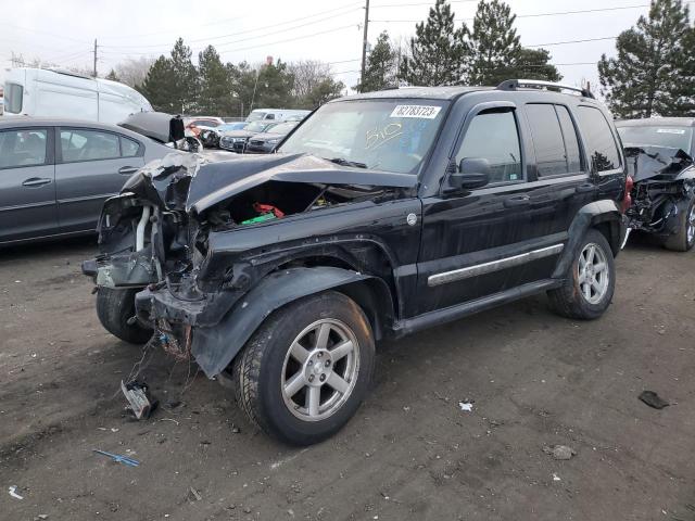 1J4GL58K56W292785 - 2006 JEEP LIBERTY LIMITED BLACK photo 1