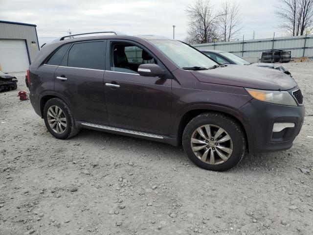 5XYKW4A28BG173826 - 2011 KIA SORENTO SX BURGUNDY photo 4