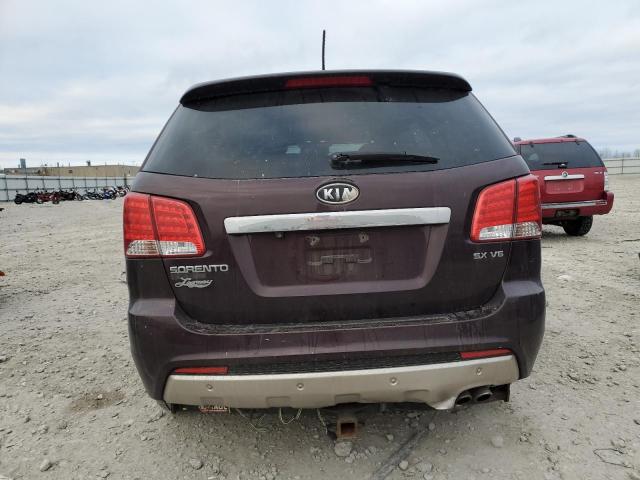 5XYKW4A28BG173826 - 2011 KIA SORENTO SX BURGUNDY photo 6