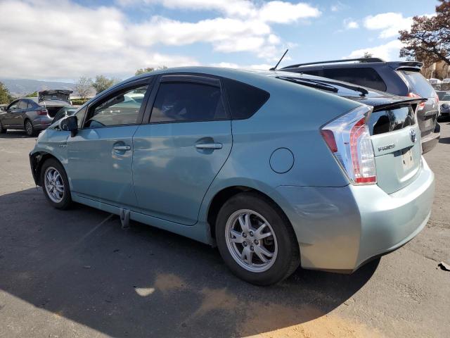 JTDKN3DU0F1900022 - 2015 TOYOTA PRIUS TURQUOISE photo 2