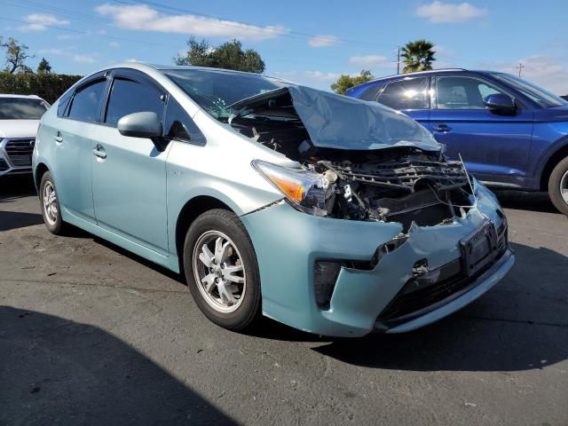 JTDKN3DU0F1900022 - 2015 TOYOTA PRIUS TURQUOISE photo 4