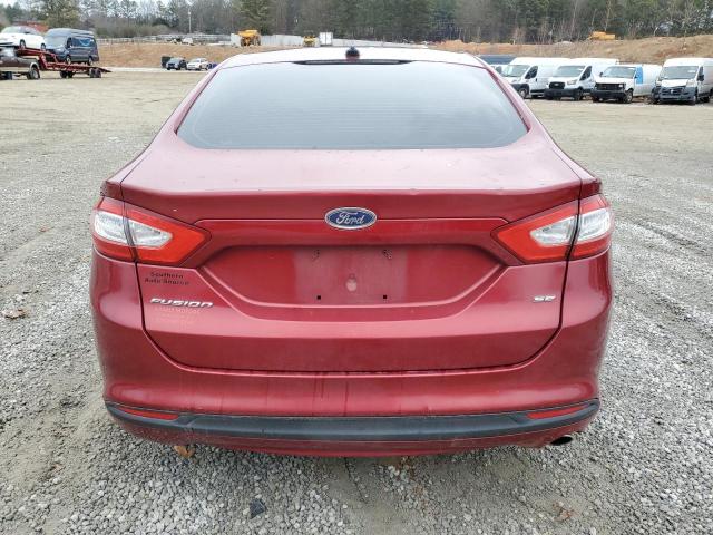 3FA6P0H70ER363287 - 2014 FORD FUSION SE BURGUNDY photo 6