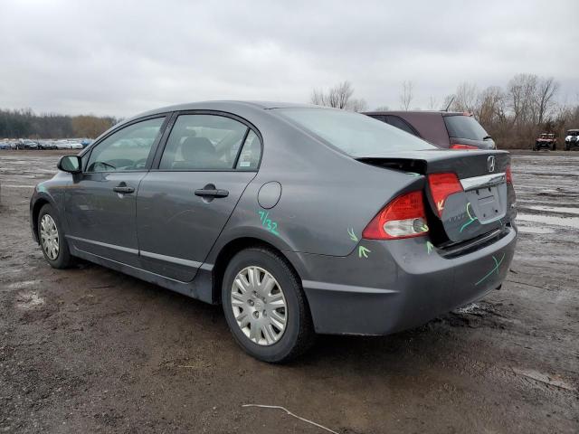 19XFA16309E018971 - 2009 HONDA CIVIC VP GRAY photo 2