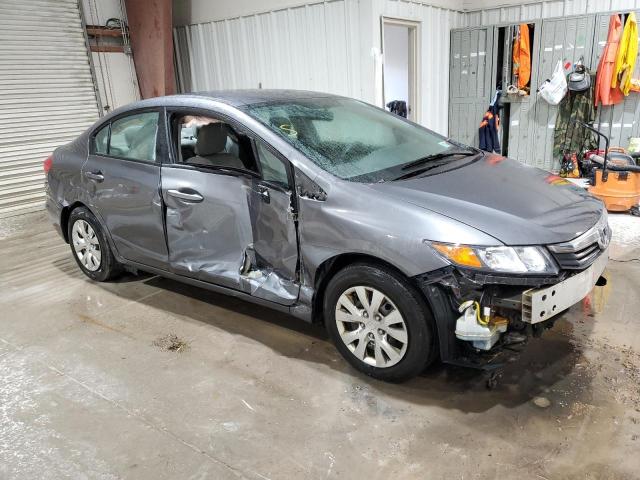 2HGFB2F53CH575603 - 2012 HONDA CIVIC LX GRAY photo 4