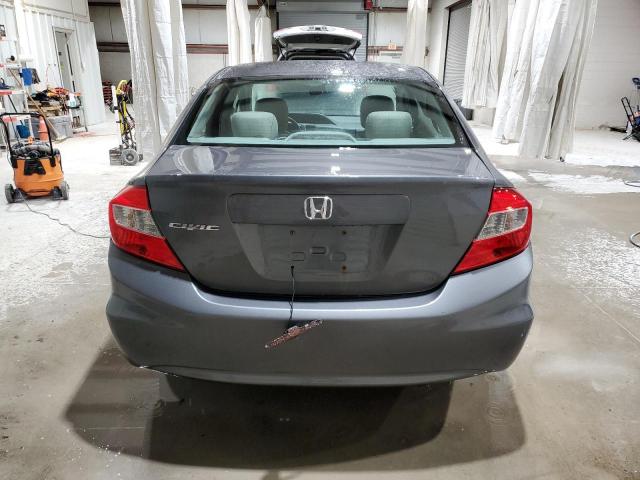 2HGFB2F53CH575603 - 2012 HONDA CIVIC LX GRAY photo 6